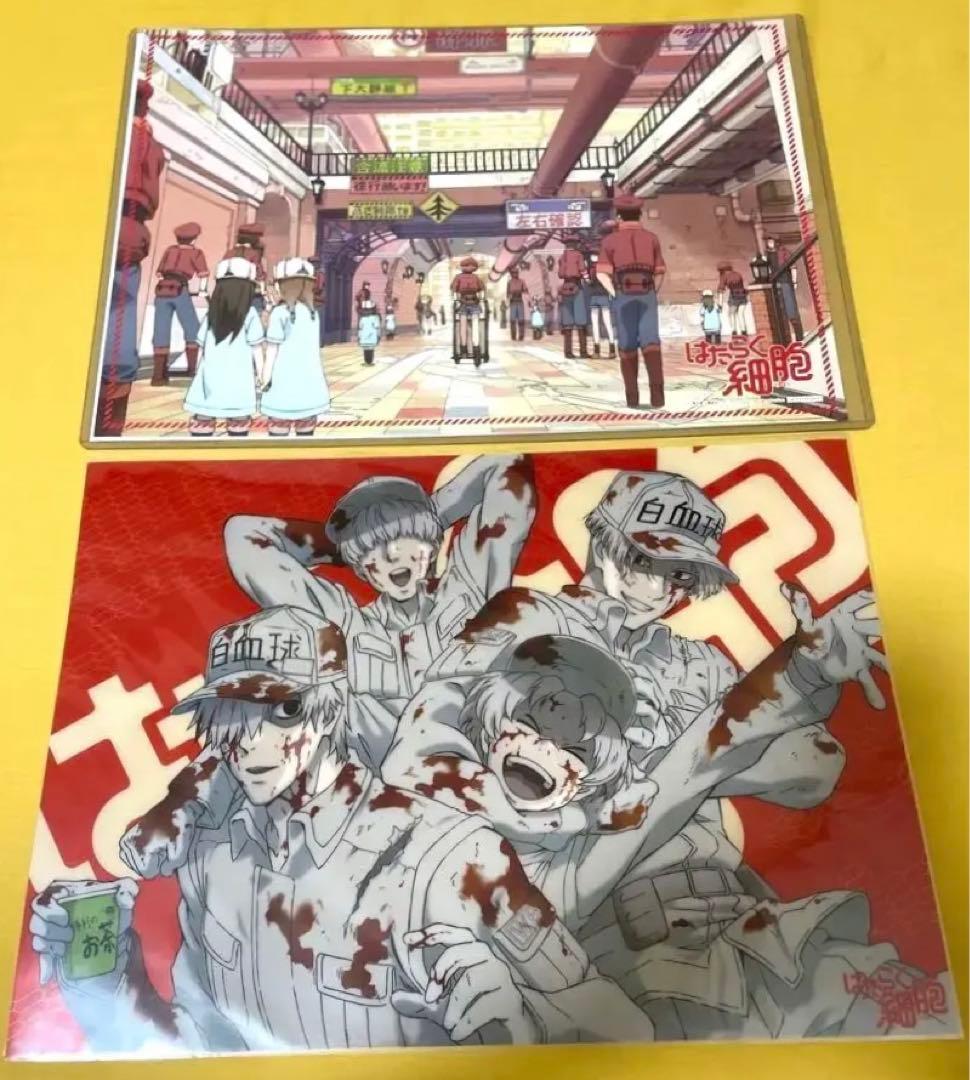 [Б/У] Клетки за работой! Бонус за бронирование коллаборационного кафе 2018 года, прозрачный постер формата A3