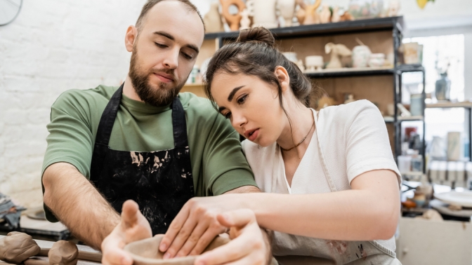 Мастер-класс с работой на гончарном круге от мастера Ломаевой Анастасии