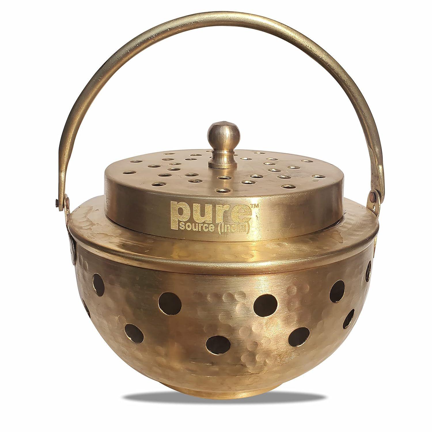 Многоцелевой латунный Капур Дани, Аромадиффузор, Благовонная горелка, 1 шт.(Круглый)